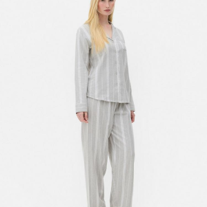 Patterned Boyfriend Pajama Set