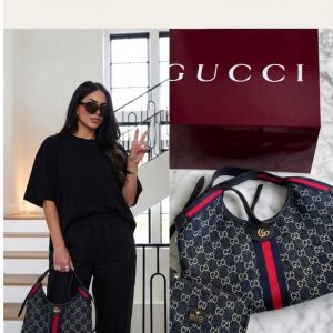   Gucci Ophidia GG Supreme Tote & Pouch Set