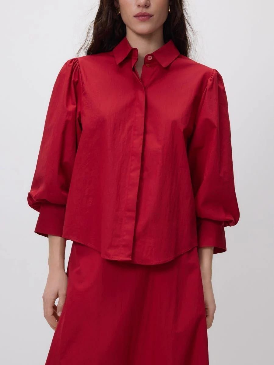 Reserved Puff-Sleeve Collared Shirt - Image 2