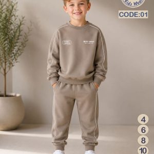 Boys' Casual Sporty Tracksuit Set