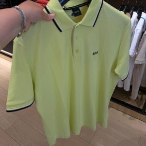 HUGO BOSS Tipped Cuff & Collar Polo Shirt