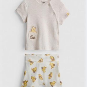 Disney’s Winnie the Pooh Wrap Top and Shorts Newborn Set