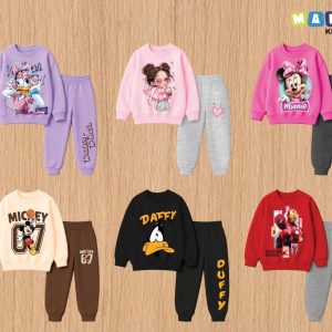 Kids Cartoon Fleece Tracksuit