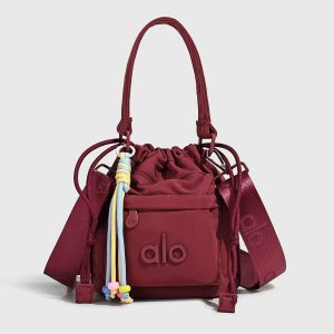 Trendy Alo Drawstring Sporty Bucket Bag