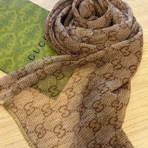 Gucci GG Monogram Printed Scarf