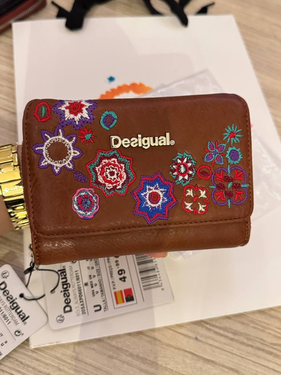 Desigual Embroidered Women's Wallet