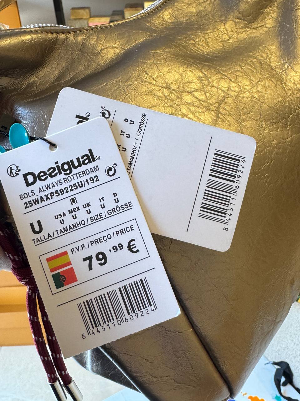 Desigual Metallic Hobo Bag - Image 4