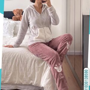 Magic Queen "Oh Deer" Hoodie Pajamas