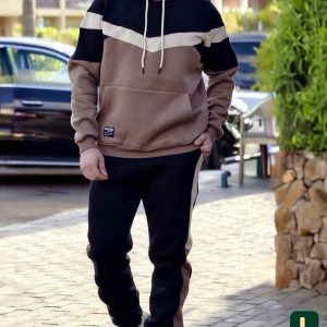 men's casual winter tracksuit (two-piece set)