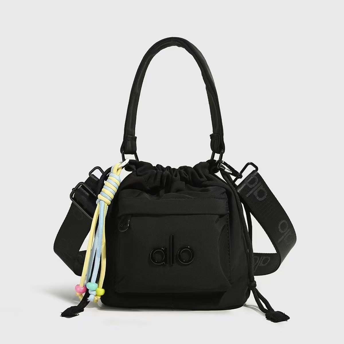 Trendy Alo Drawstring Sporty Bucket Bag - Image 6