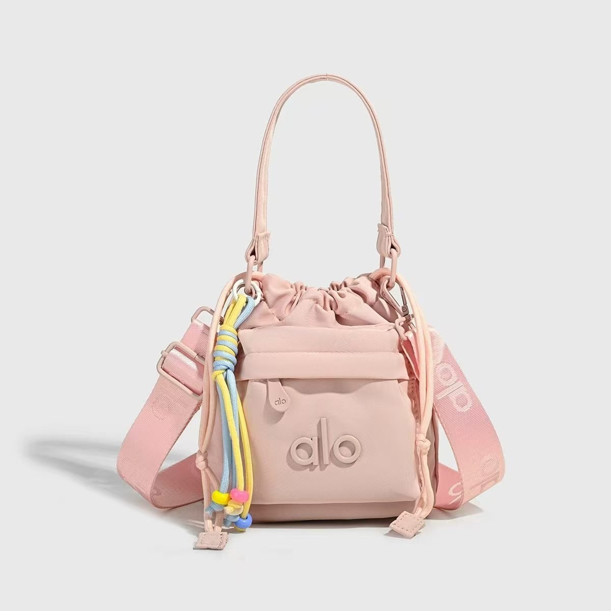 Trendy Alo Drawstring Sporty Bucket Bag - Image 4