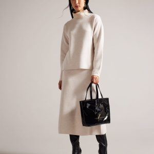 Ted Baker Black Nikicon Knot Bow Small Icon Bag