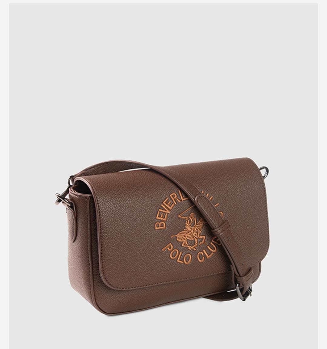 Beverly Hills Polo Club Logo Embroidered Flap Crossbody Bag - Image 2