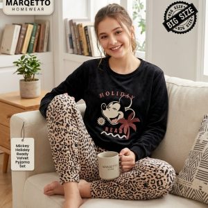 Mickey Leopard Velvet