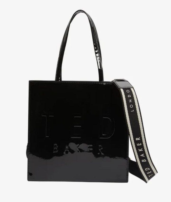 Ted Baker Black Iconica Webbing Small Icon Bag