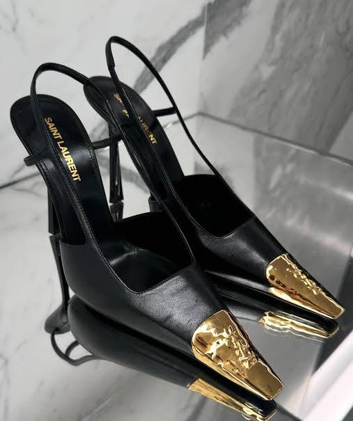 Saint Laurent slingback pumps.