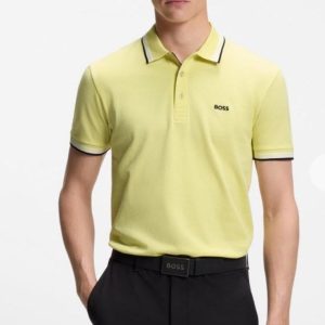 HUGO BOSS Tipped Cuff & Collar Polo Shirt
