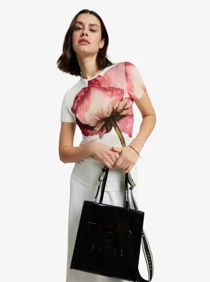 Ted Baker Black Iconica Webbing Small Icon Bag - Image 3